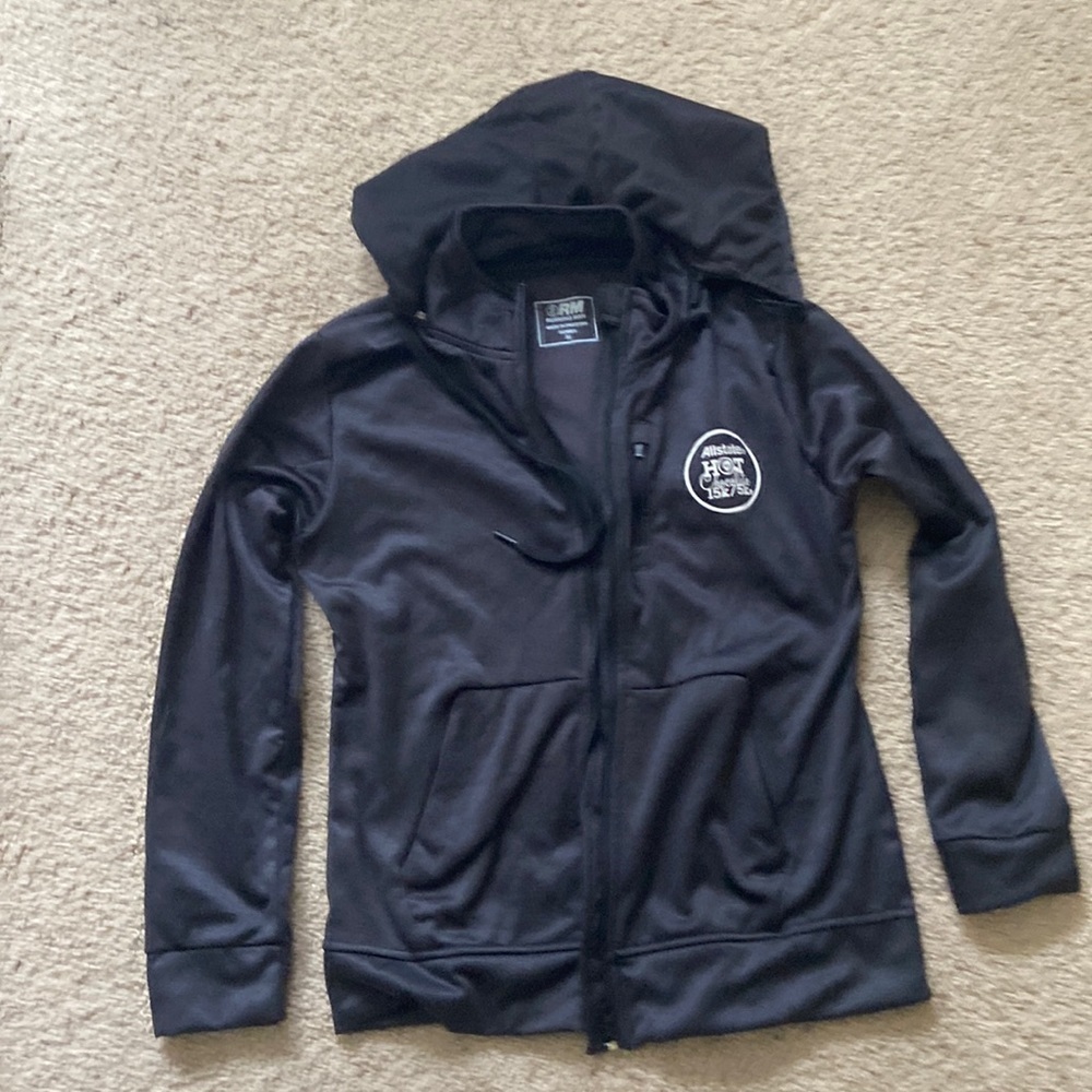 Black running jacket